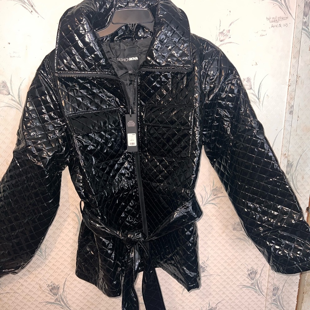 Fashion Nova Leather Quit Jacket